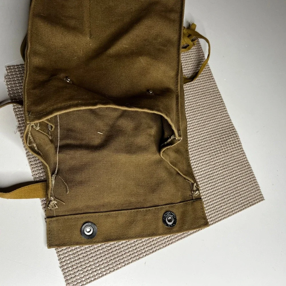 Vintage Military Canvas Messenger Bag Olive Drab Field Bag Tactical Shoulder Bag